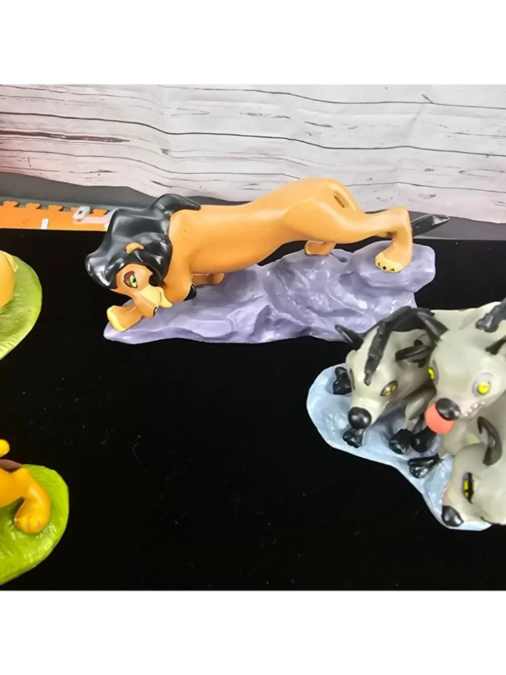 Disney Lion King Figurine Set Simba Scar Pumbaa Timon Rafiki Hyenas Vintage 1990